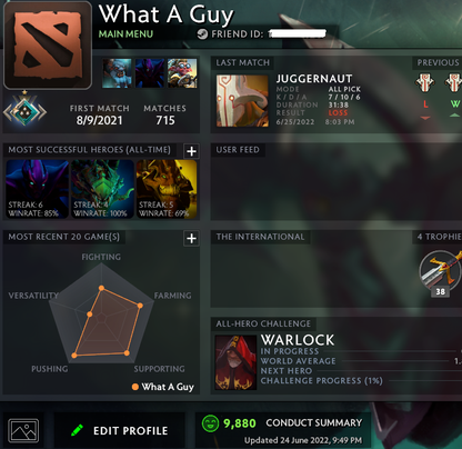 Croisé I | MMR : 1610 - Comportement : 9880