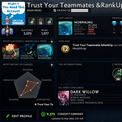 Divine I | MMR: 4710 - Behavior: 9275