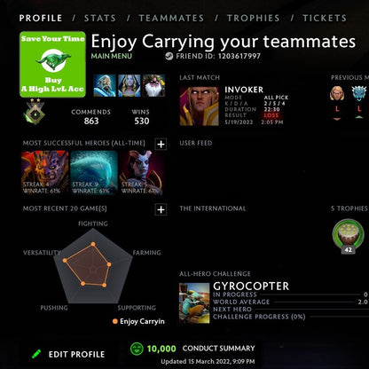 Héraut I | MMR : 10 - Comportement : 10000 