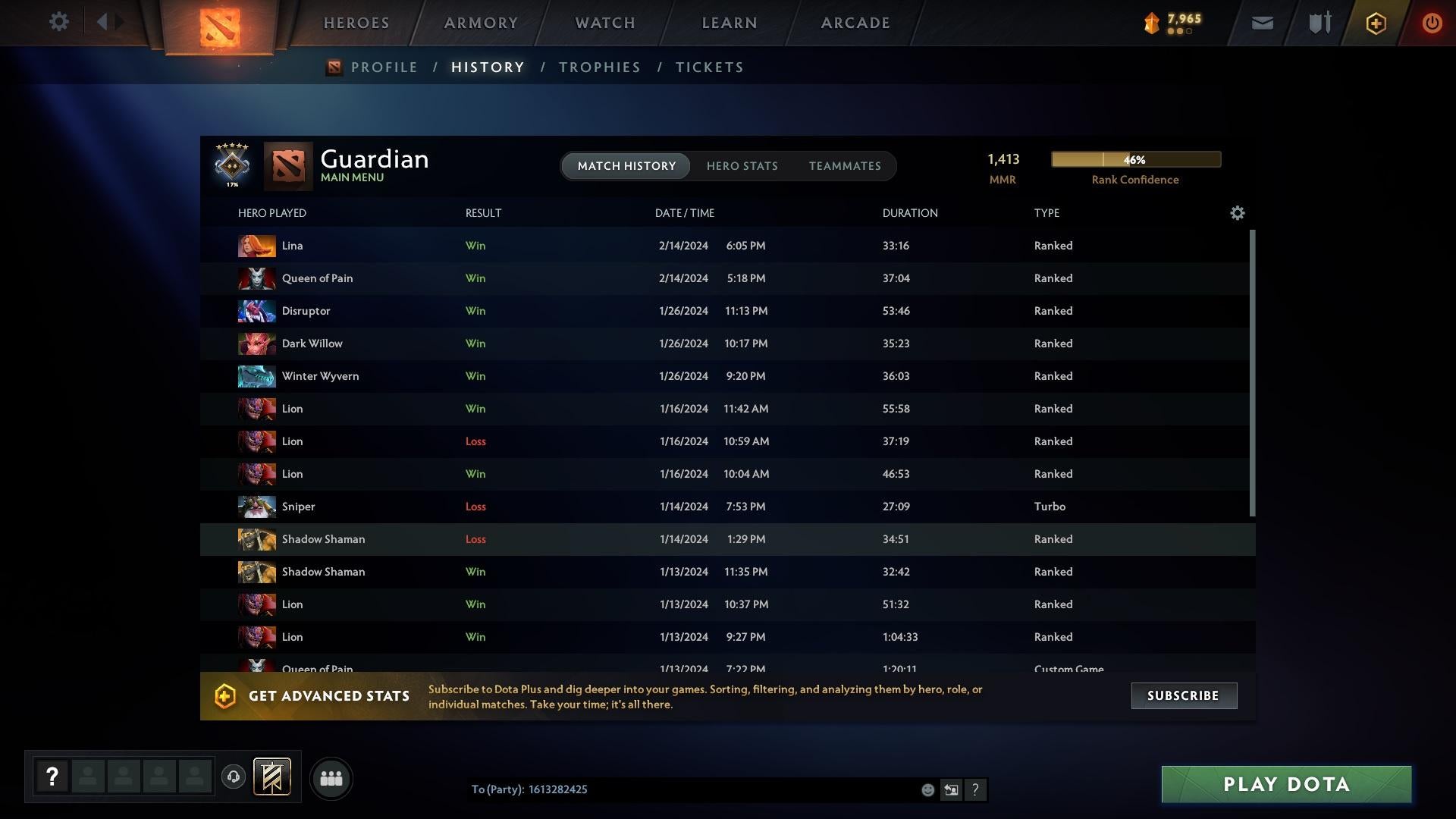 Guardian V | MMR: 1413 - Behavior: 8751 - Communication: 8751