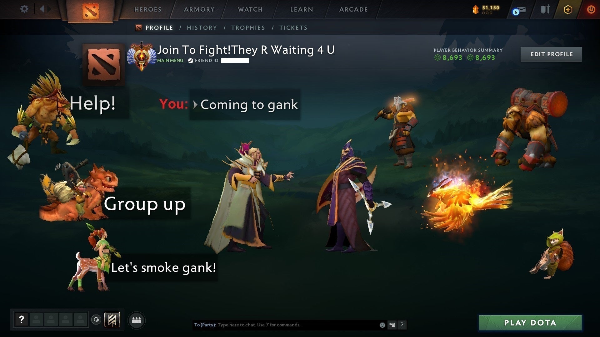 Immortal | MMR: 6457 - Behavior: 8693 - Communication: 8693