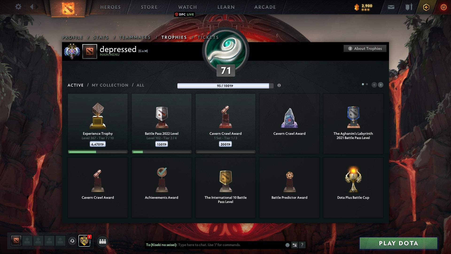 Ancient II | MMR: 3980 - Behavior: 9898