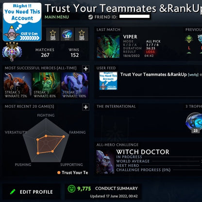 Ancient IV | MMR: 4280 - Behavior: 9775