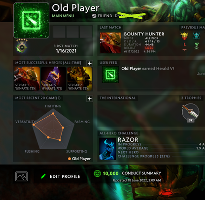 Héraut V | MMR : 640 - Comportement : 10000