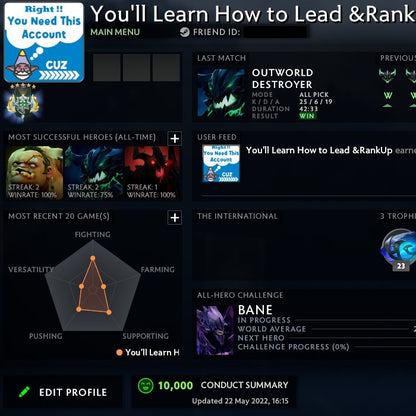 Archon V | MMR: 2970 - Behavior: 10000