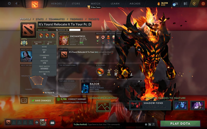 Archon V | MMR: 2857 - Behavior: 9790