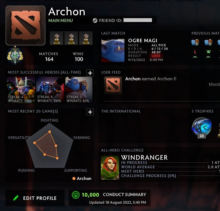 Archon I | MMR: 2390 - Behavior: 10000