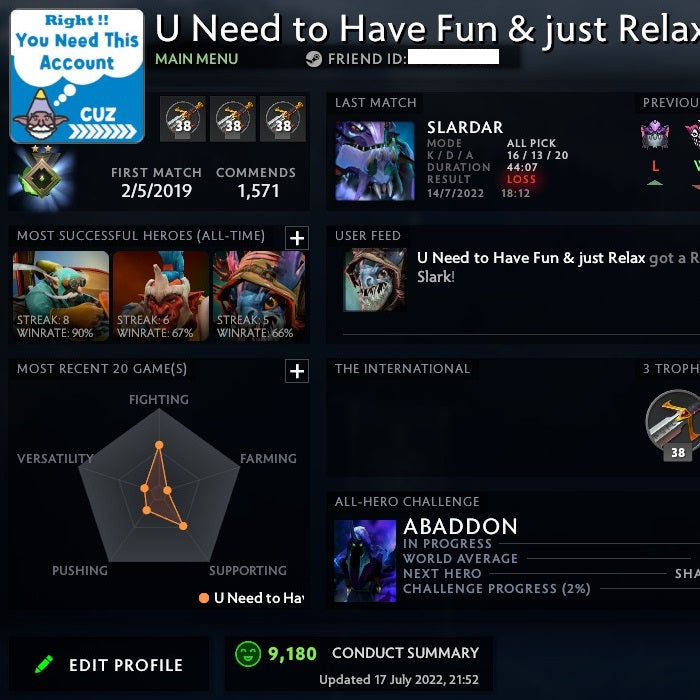 Herald II | MMR: 10 - Behavior: 9180