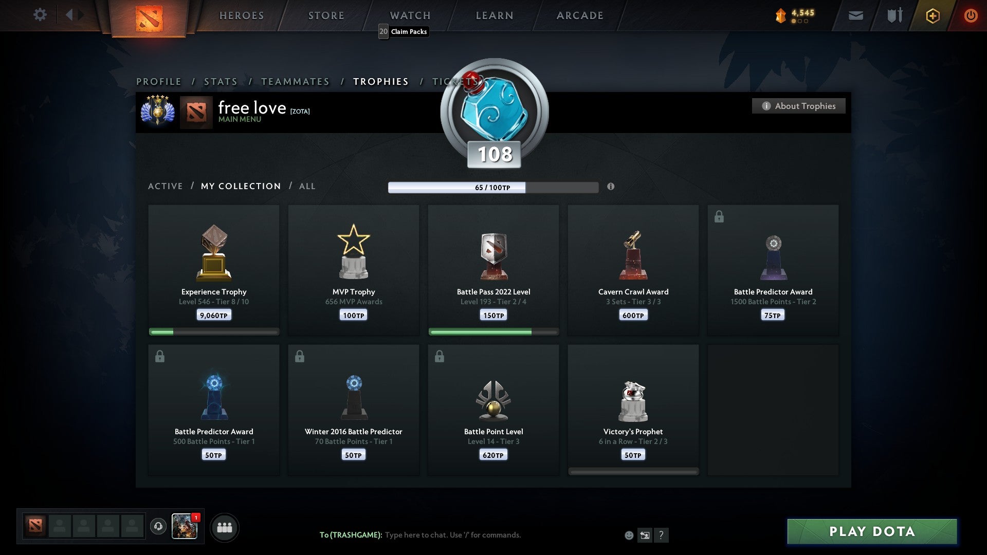 Divine V | MMR: 5460 - Behavior: 10000