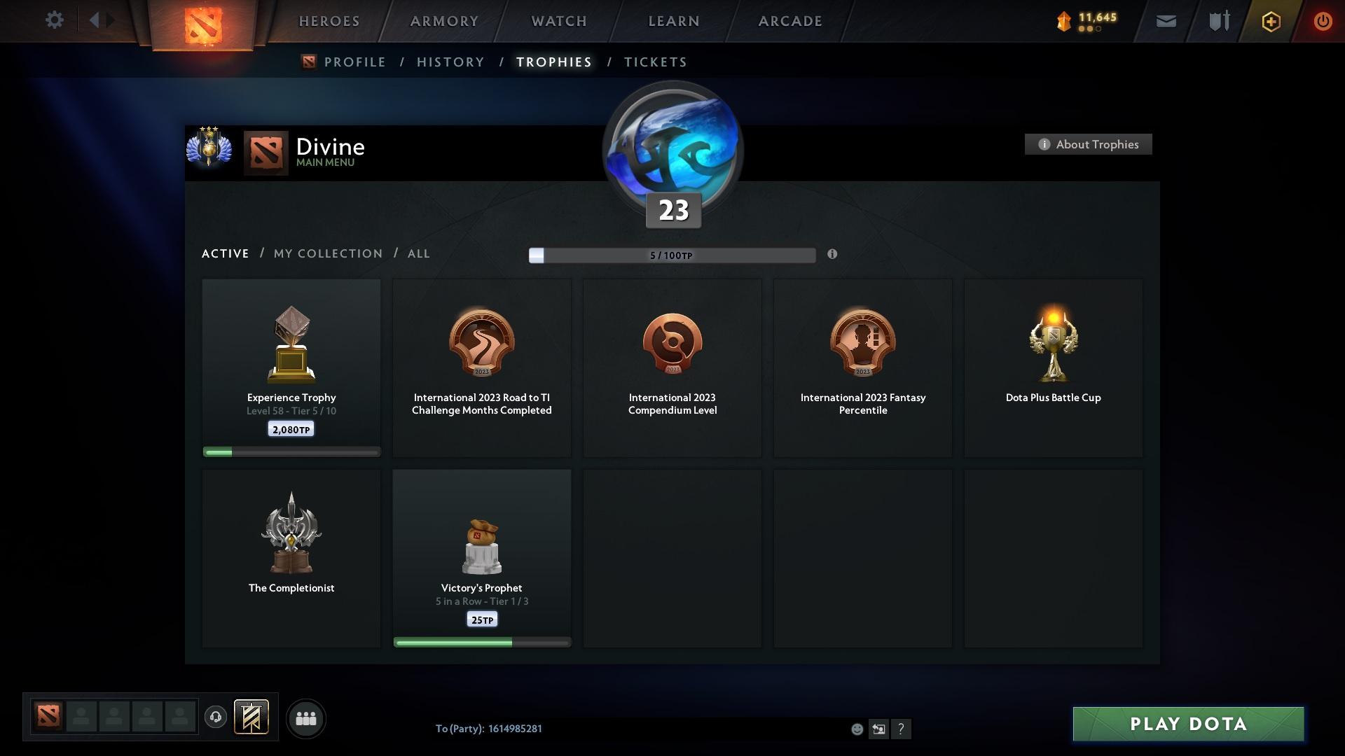 Divine III | MMR: 5024 - Behavior: 9237 - Communication: 9237