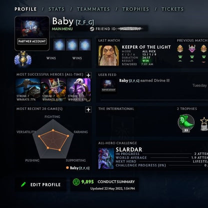 Divine II | MMR: 4830 - Behavior: 9895