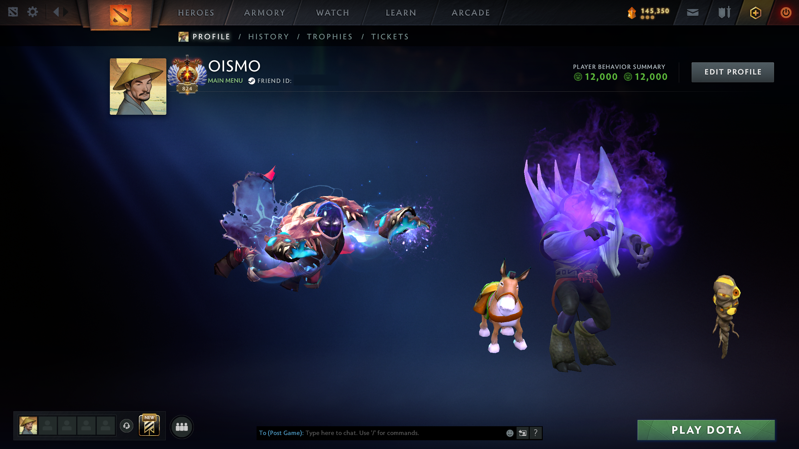 Immortal [Leaderboard] | MMR: 9027 - Behavior: 12000 - Communication: 12000