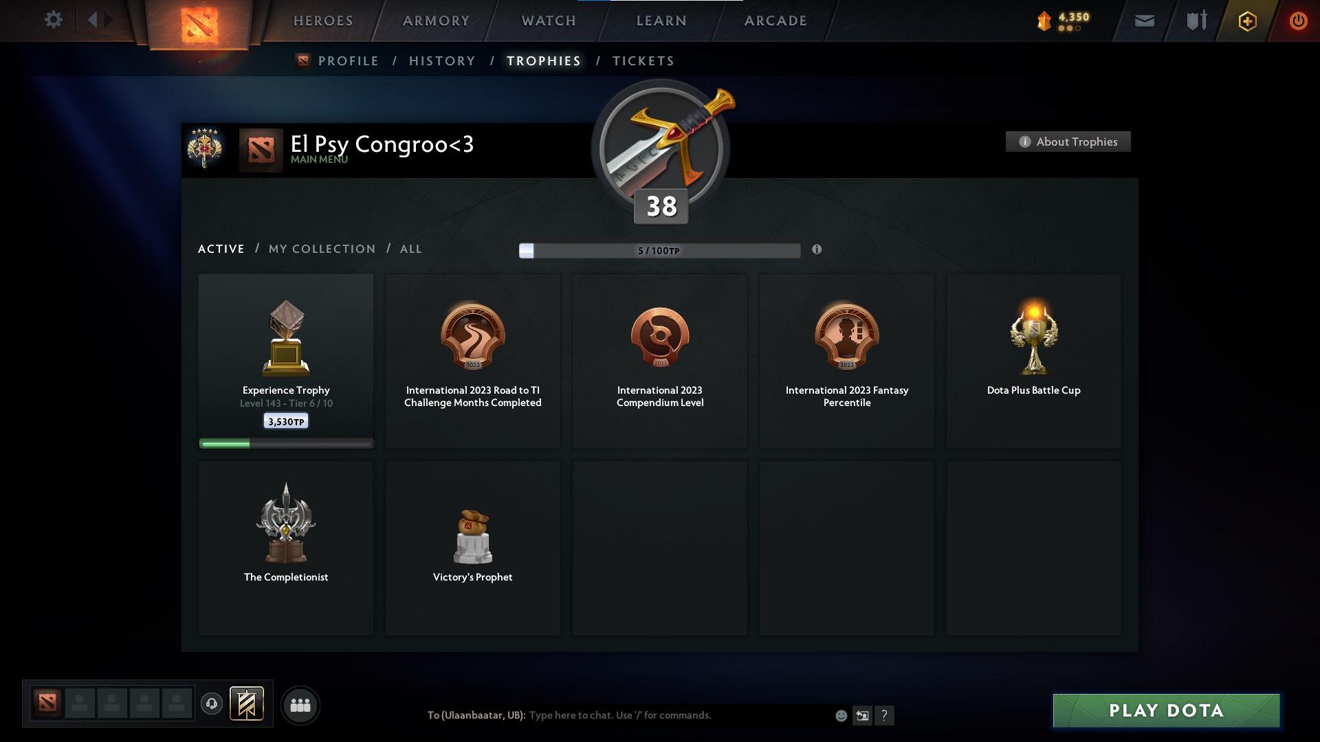 Legend V | MMR: 3830 - Behavior: 9171 - Communication: 9171