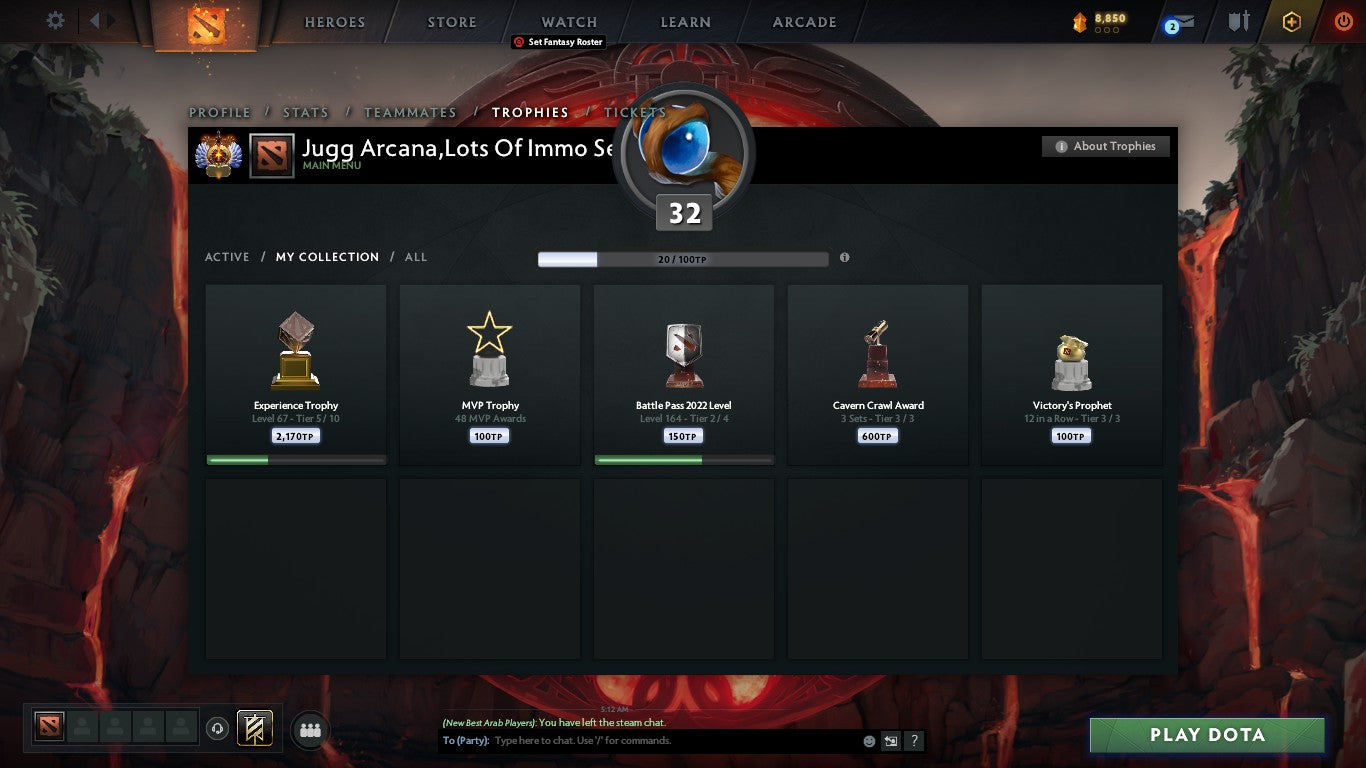 Immortal | MMR: 5510 - Behavior: 9210