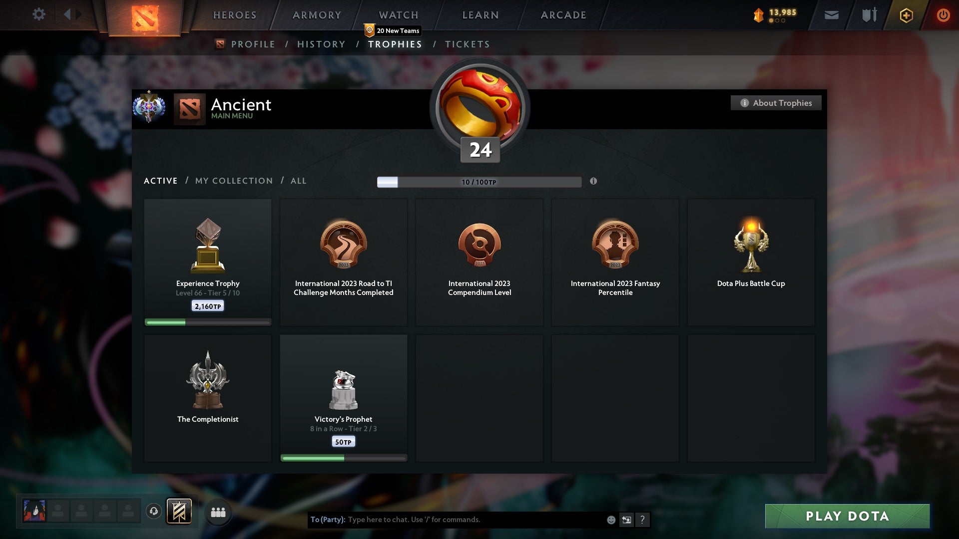 Ancient I | MMR: 3982 - Behavior: 10700 - Communication: 10700