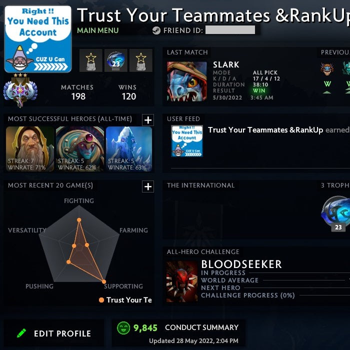 Ancient III | MMR: 4200 - Behavior: 9845