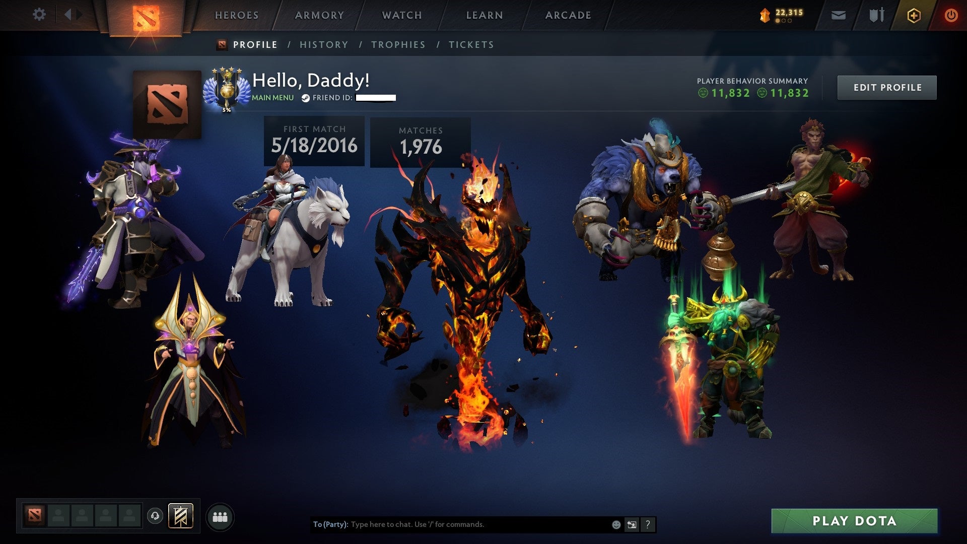 Divine IV | MMR: 5231 - Behavior: 11832 - Communication: 11832