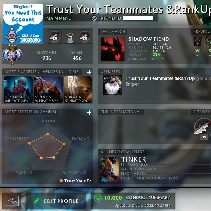 Ancient III | MMR: 4160 - Behavior: 10000