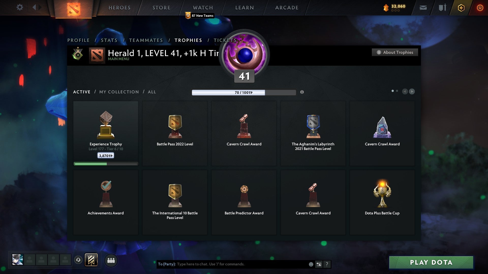 Herald I | MMR: 120 - Behavior: 10000