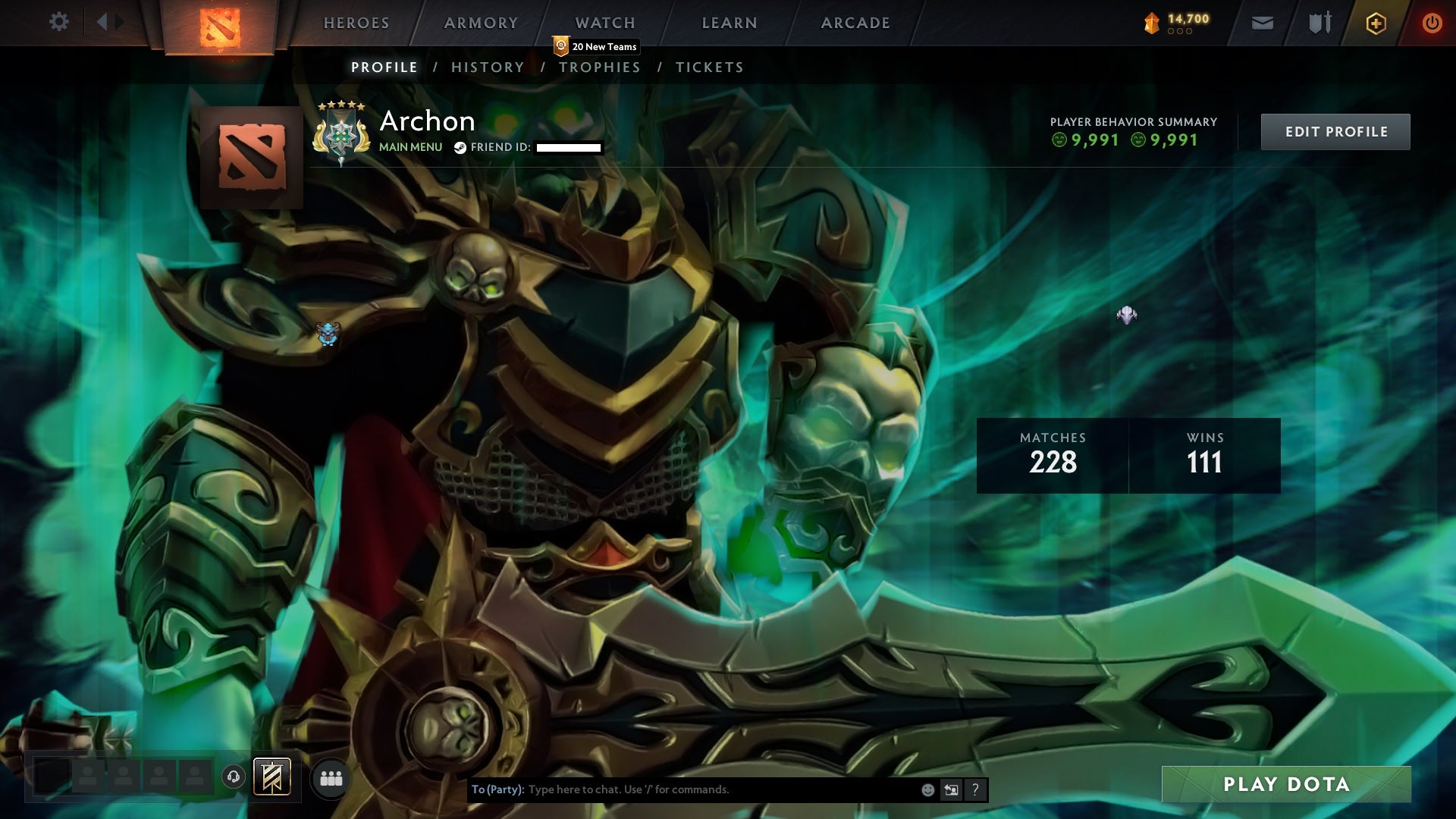 Archon V | MMR: 2889 - Behavior: 9991 - Communication: 9991