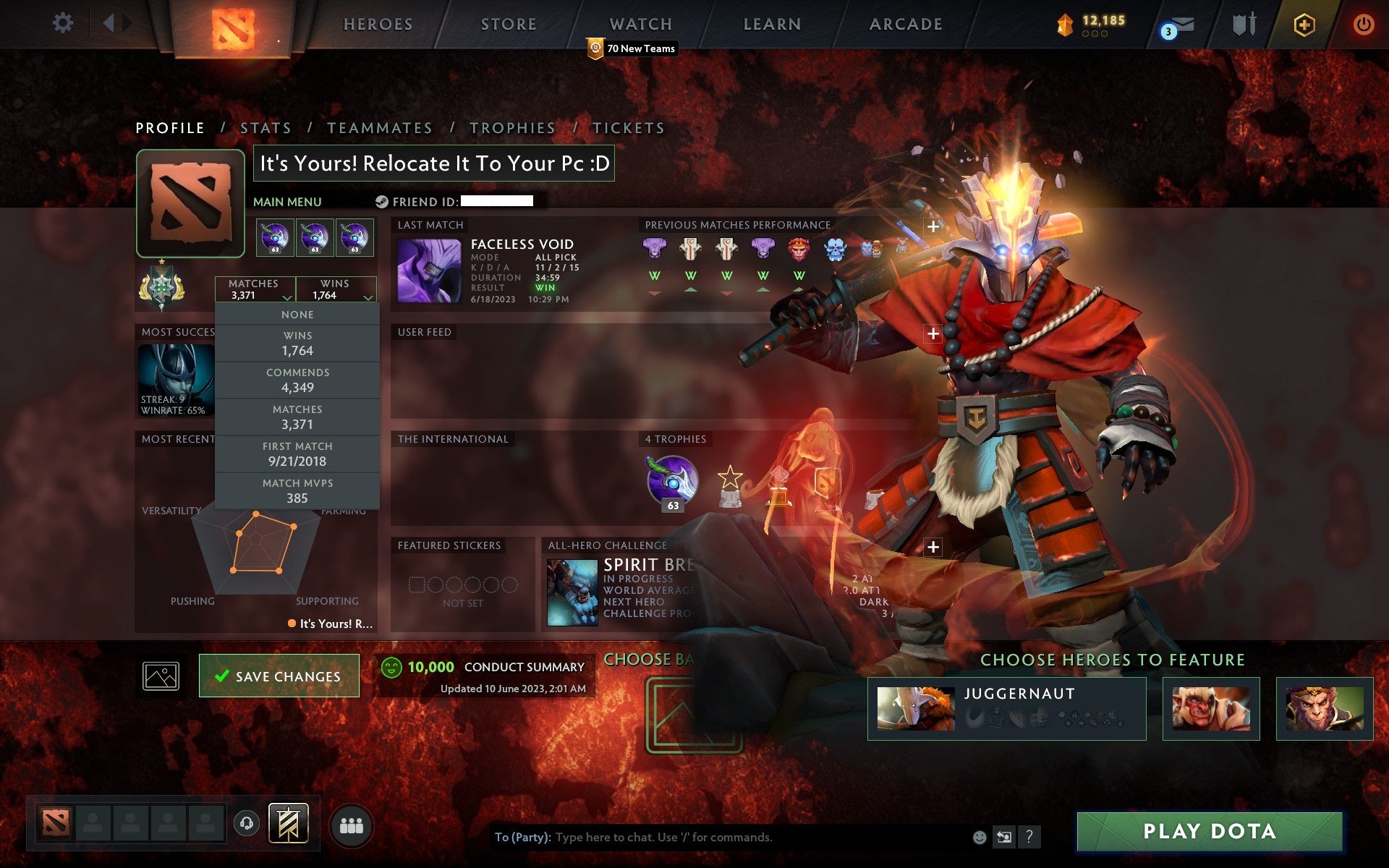 Archon I | MMR: 2299 - Behavior: 10000