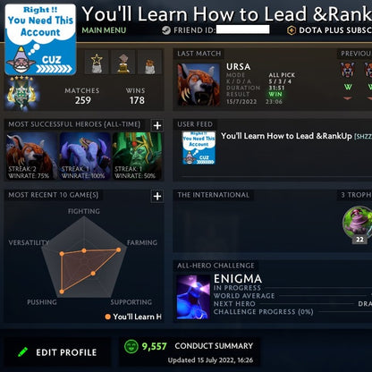 Archon V | MMR: 2980 - Behavior: 9557