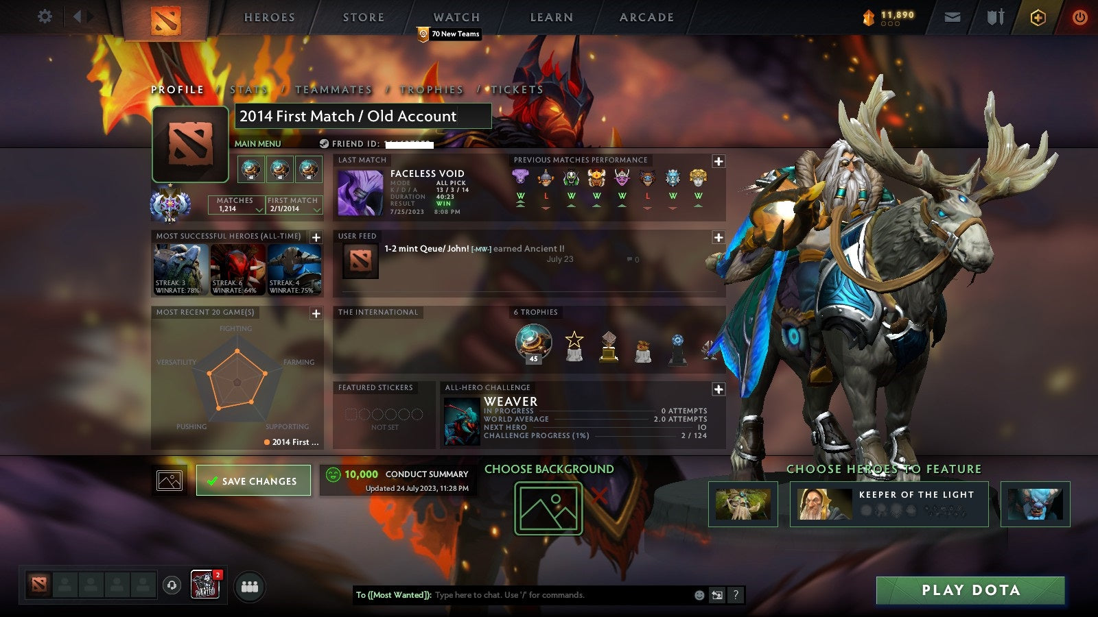 Ancient I | MMR: 3910 - Behavior: 10000