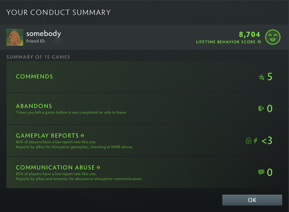 Immortel | MMR : 6740 - Comportement : 8704