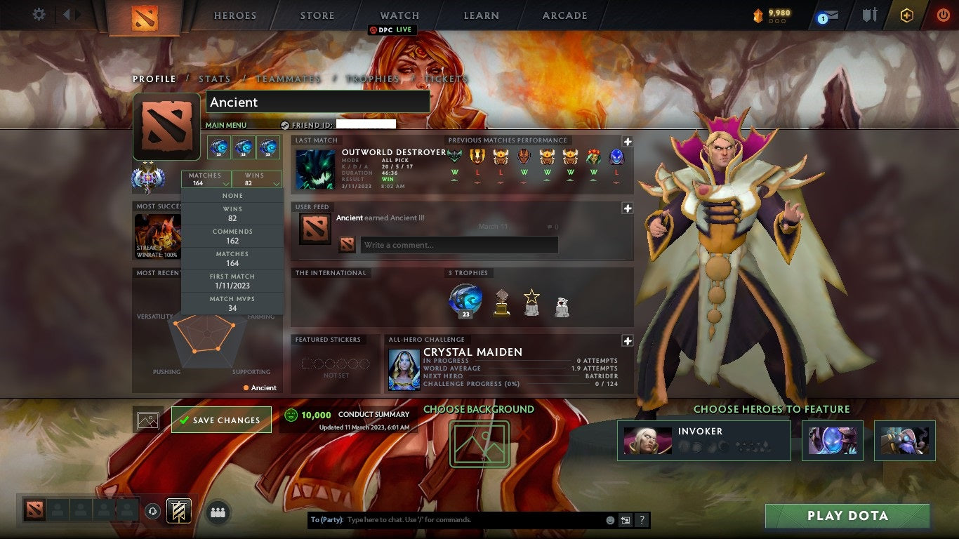 Ancient II | MMR: 4100 - Behavior: 10000