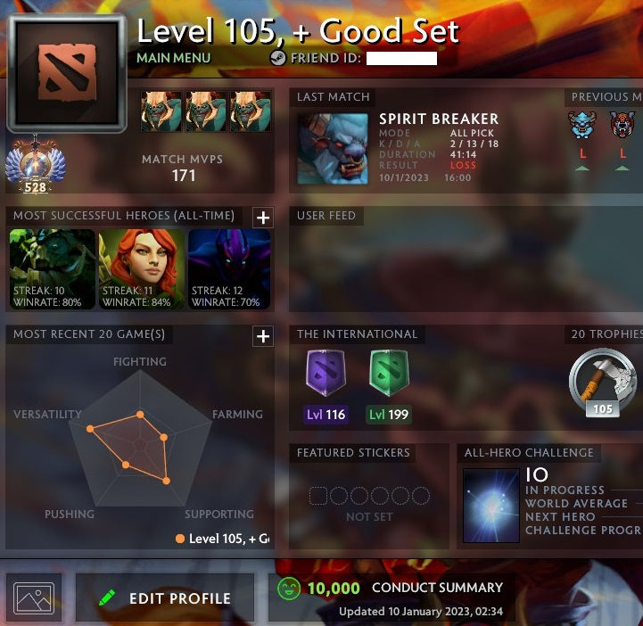 Immortal [Leaderboard] | MMR: 7750 - Behavior: 10000