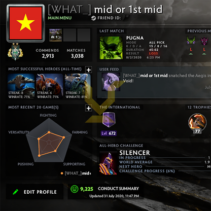 Archon II | MMR: 2450 - Behavior: 9225