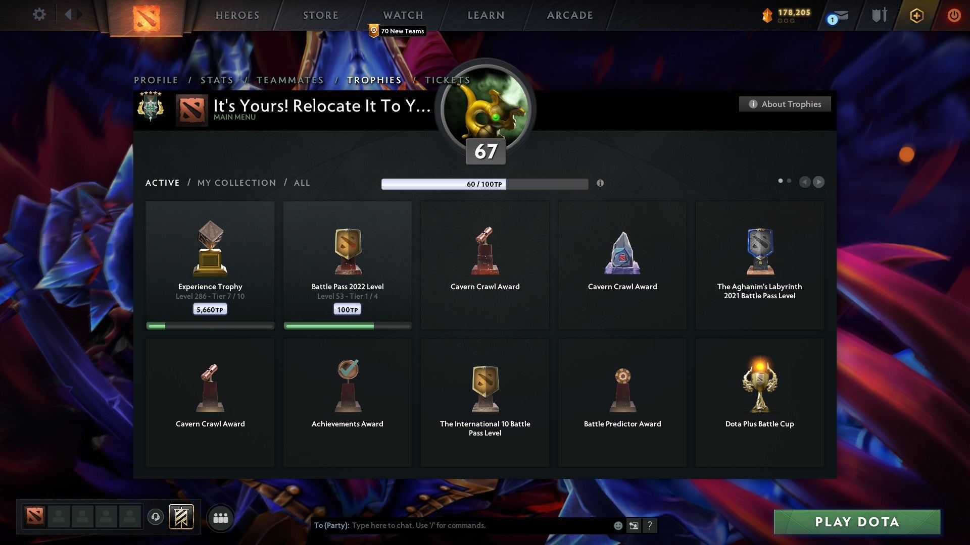 Archon V | MMR: 2846 - Behavior: 9705