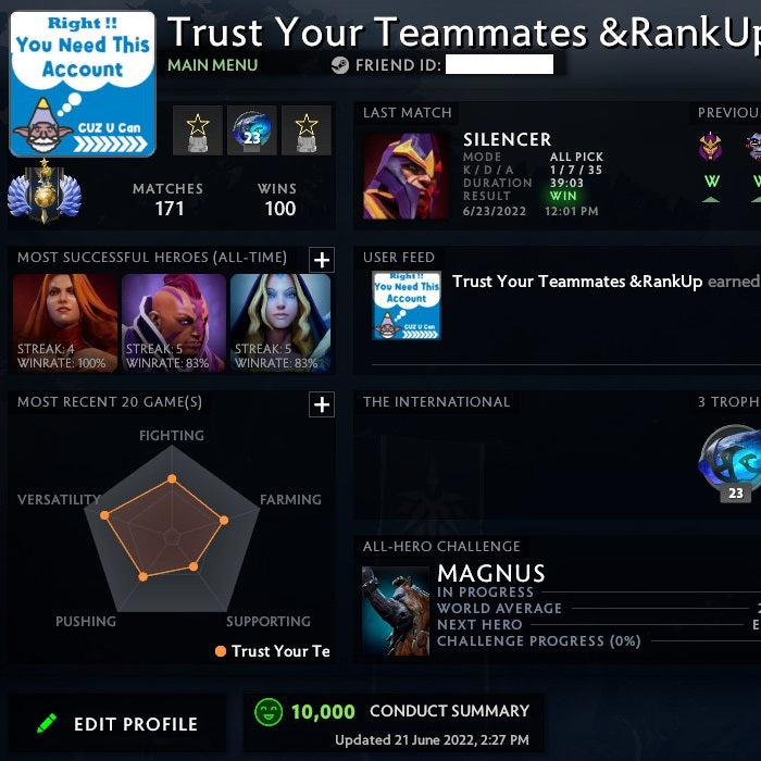 Divine I | MMR: 4700 - Behavior: 10000