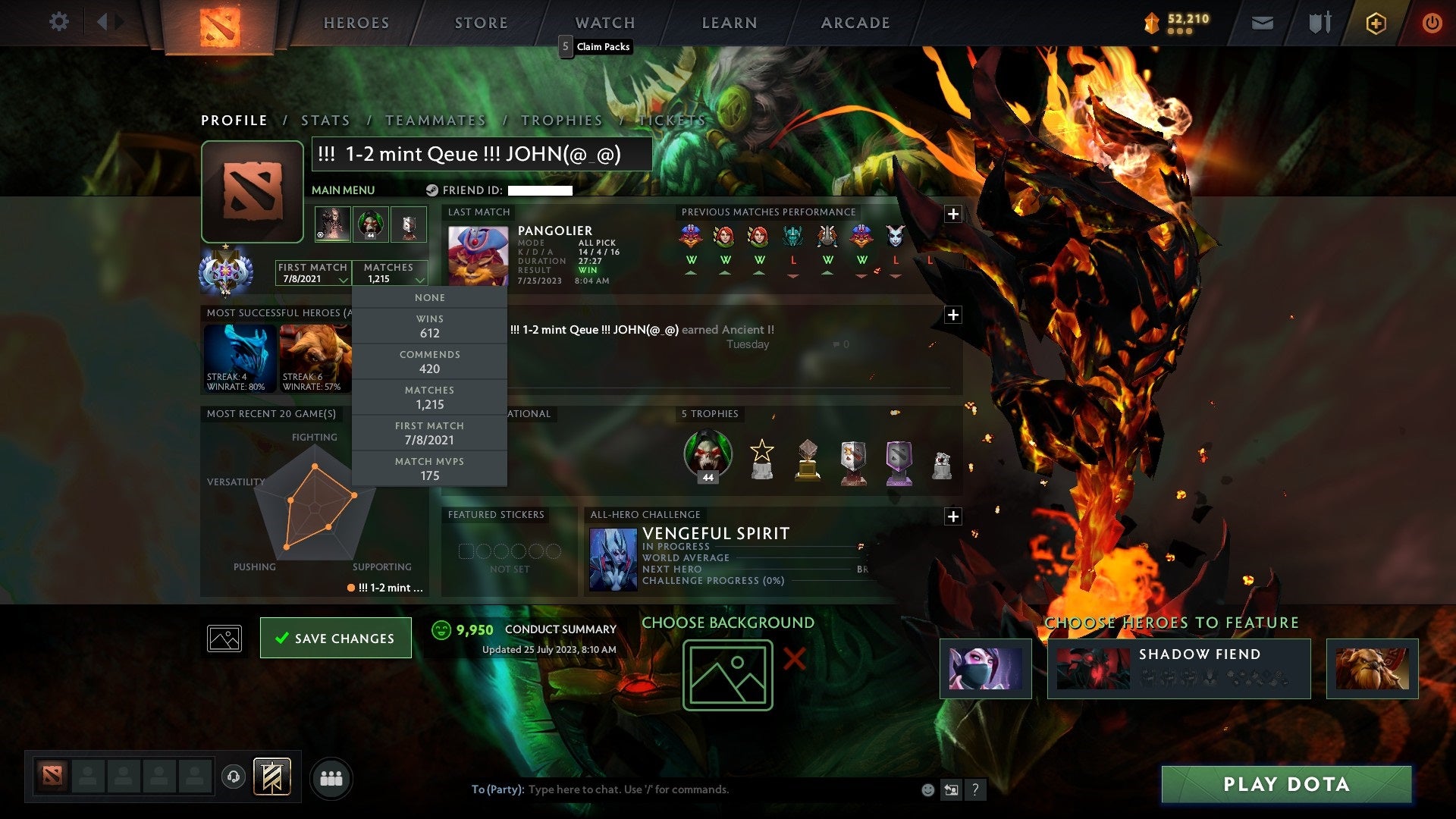 Ancient I | MMR: 3857 - Behavior: 9950