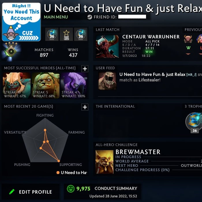 Herald IV | MMR: 550 - Behavior: 9975