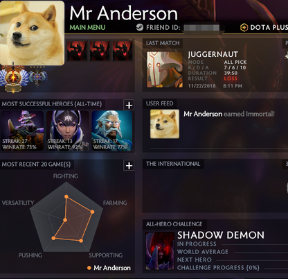 Immortal | MMR: 5421 / 4814