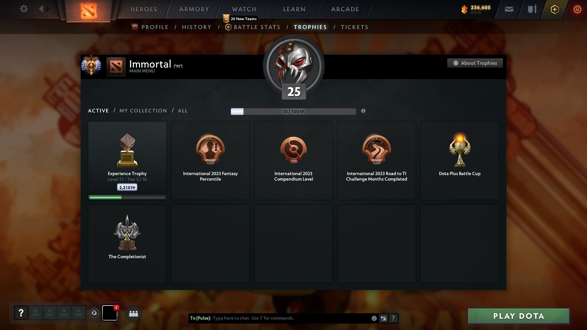 Immortal | MMR: 6192 - Behavior: 10206 - Communication: 10206