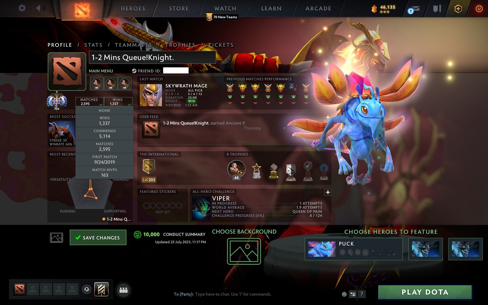 Ancient I | MMR: 3897 - Behavior: 10000