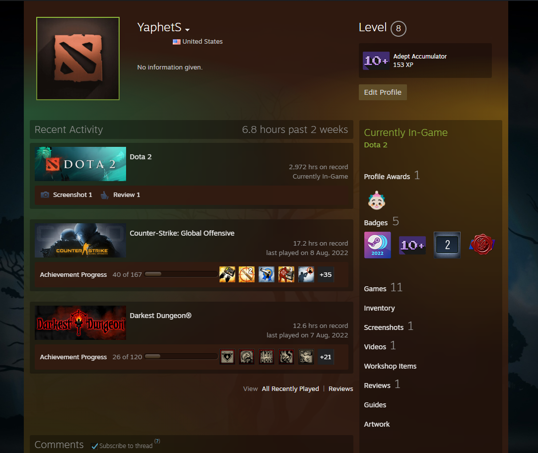 Ancient I | MMR: 3760 - Behavior: 9895