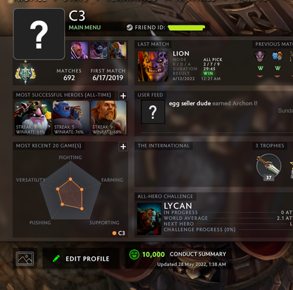 Archon I | MMR: 2450 - Behavior: 10000