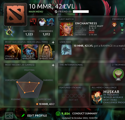 Héraut II | MMR : 10 - Comportement : 9854