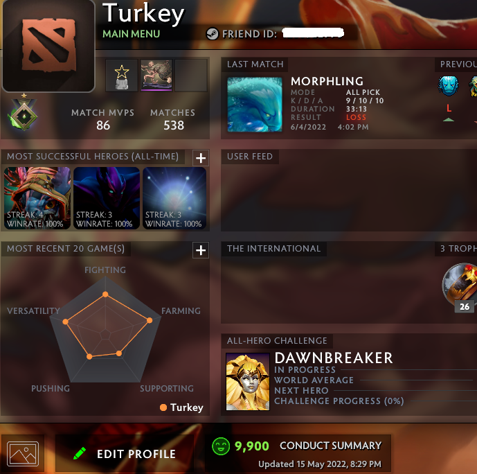 Héraut I | MMR : 10 - Comportement : 9900 