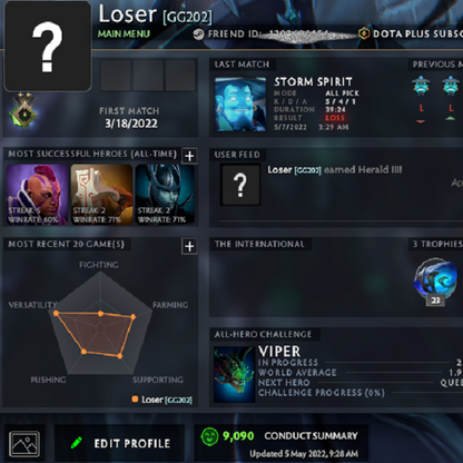 Herald II | MMR: 30 - Behavior: 9090