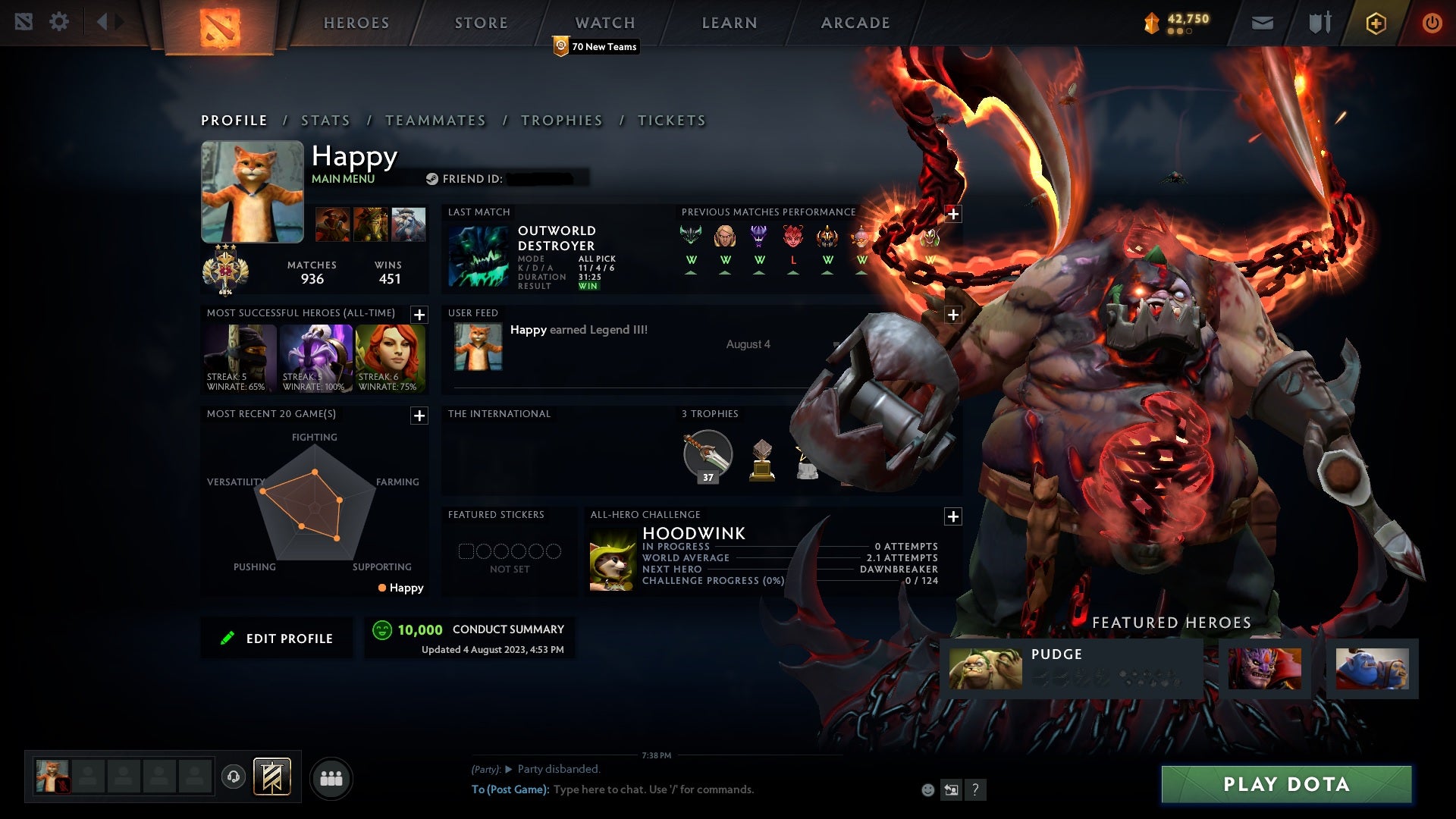 Legend III | MMR: 3533 - Behavior: 10000