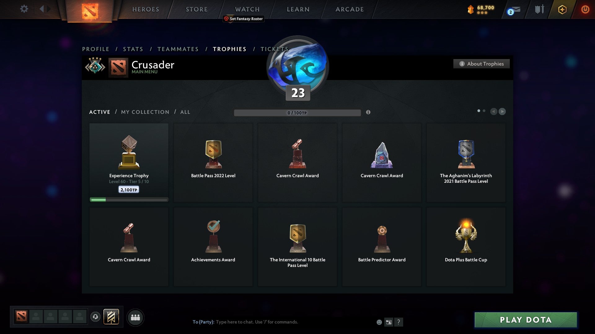 Crusader IV | MMR: 2150 - Behavior: 9680