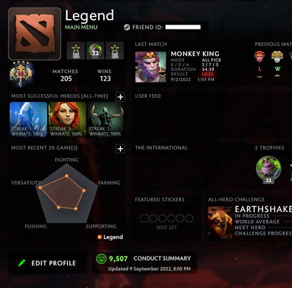 Légende IV | MMR : 3660 - Comportement : 9507 