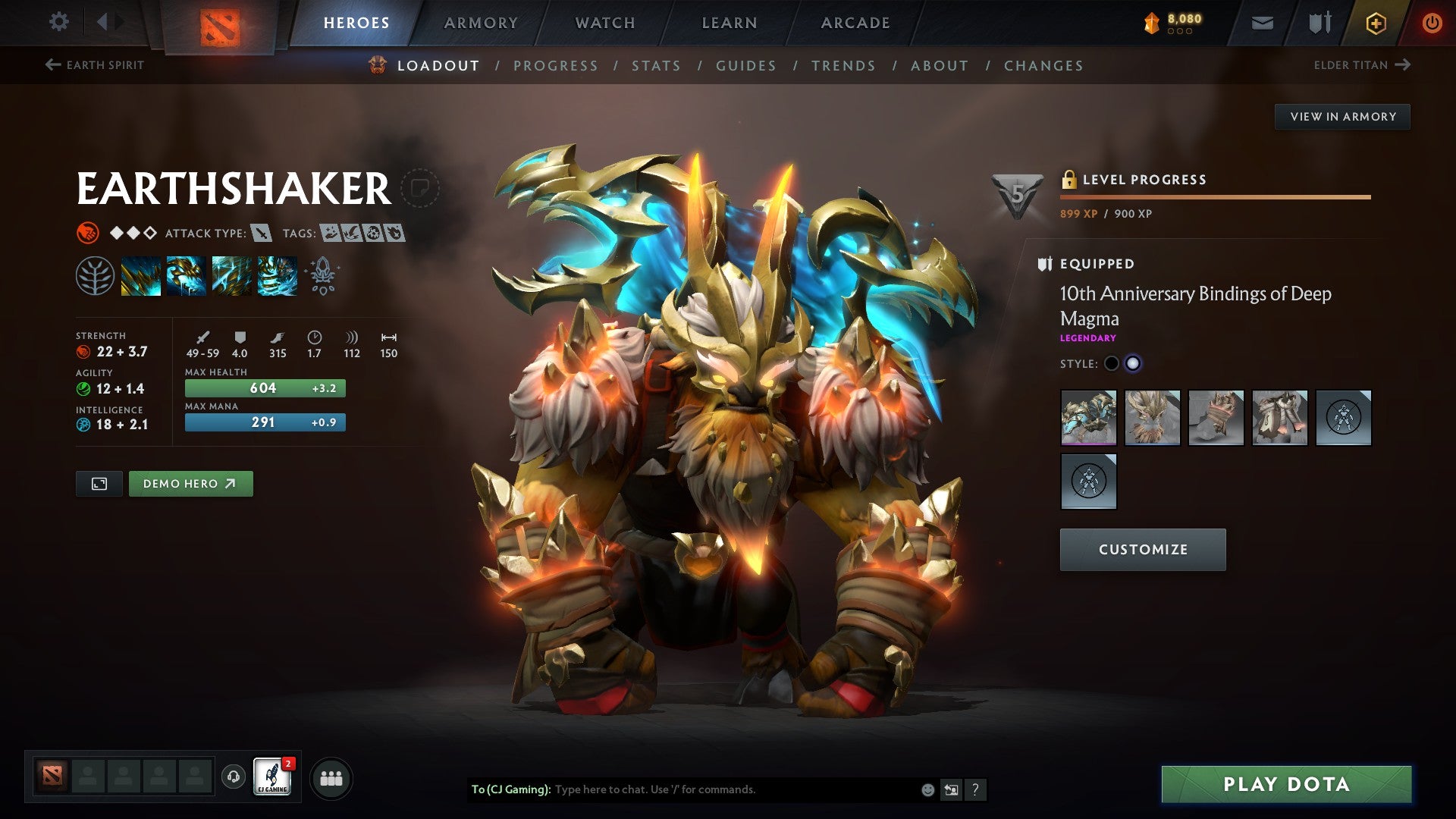 Ancient V | MMR: 4473 - Behavior: 11025 - Communication: 11000