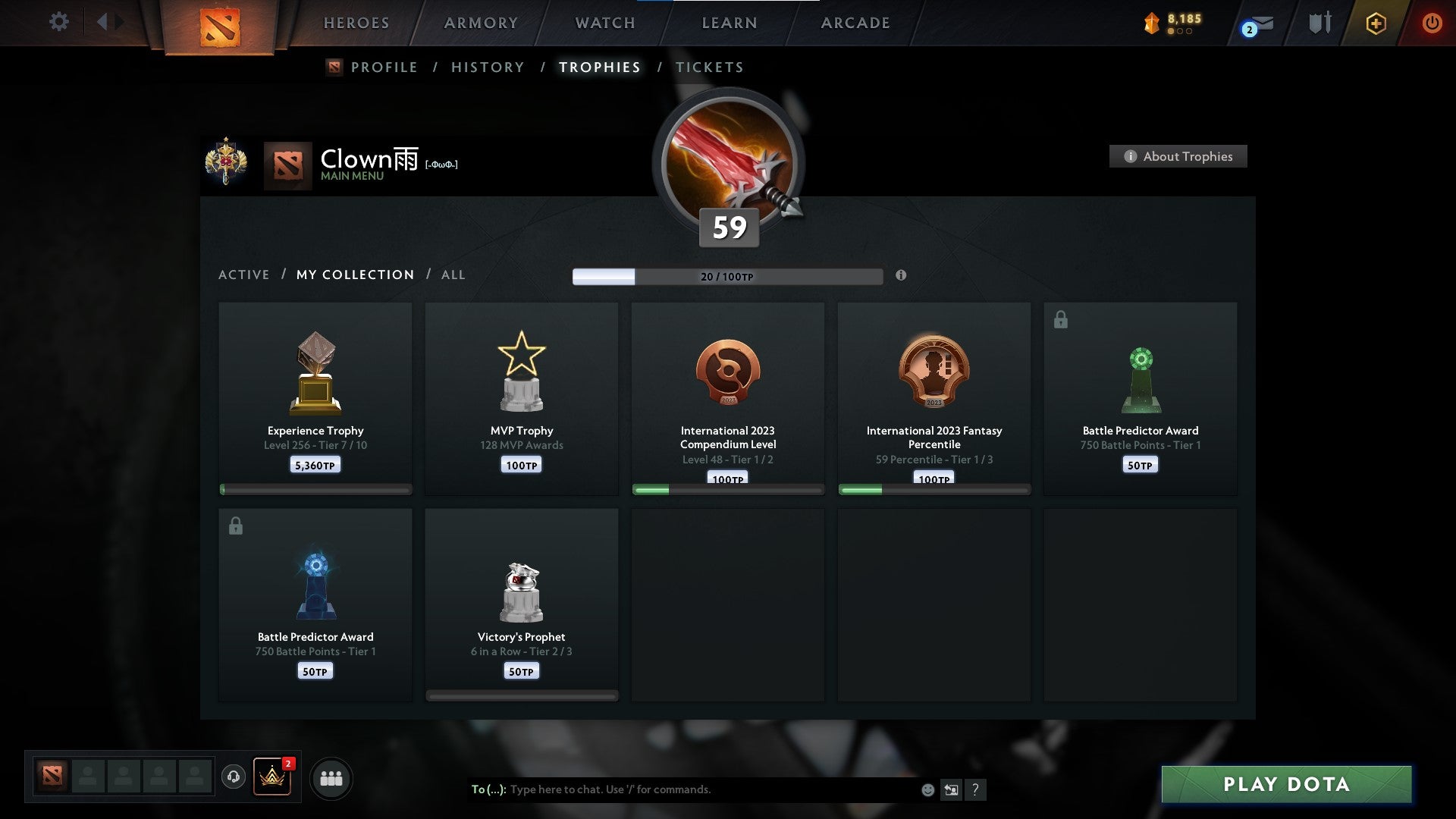 Legend I | MMR: 3078 - Behavior: 11500 - Communication: 11568