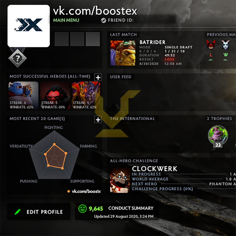 Uncalibrated | MMR: TBD - Behavior: 9645