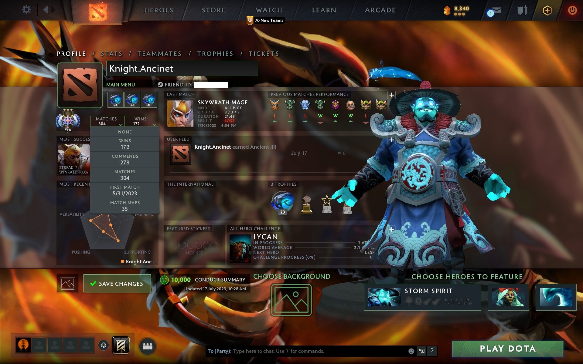 Ancient III | MMR: 4182 - Behavior: 10000